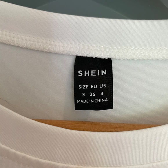 Shein long sleeve bodysuit BNWOT Black and White - Picture 2 of 9